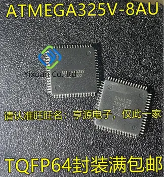 5gab oriģinālu jaunu ATMEGA325V ATMEGA325V-8AU TQFP64 8-bit AVR single-chip IC mikroshēmā integrēta 0