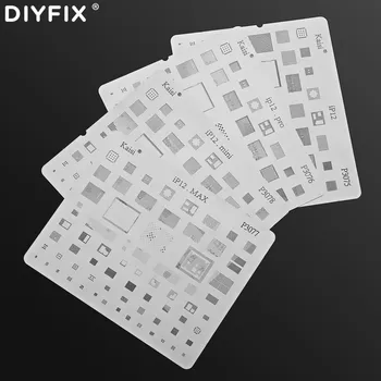 DIYFIX Tālrunis Loģika Kuģa Labošanas Rīks iPhone12 Pro Max 12 Mini Mātesplati IC Mikroshēmu Bumbu Lodēšanas Neto Nerūsējošā Tērauda Loksnes
