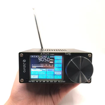 ATS25 Radio Uztvērējs FM AM RDS MW / SW SSB DSP Max Si4732 FM Uztvērējs 2.4 Collu skārienjutīgo Ekrānu ar Antenas Pārnēsājamiem Iebūvēts Akumulators 0