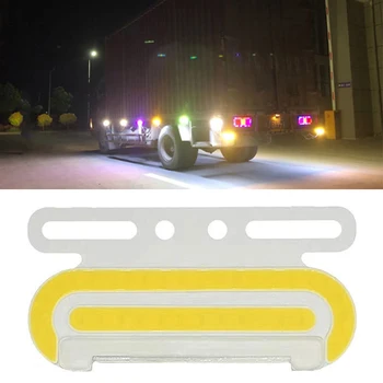 24V COB 57 LED Auto Kravas automašīnu Sānu Gabarītgaismas Lukturi Automobiļa Ārējo Gaismas Signāla Indikators Brīdinājuma Astes Gaismas Piekabi Kravas 10W